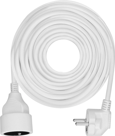 Solight predlžovací kábel so spojkou, 1 zásuvka, 10 m, biely