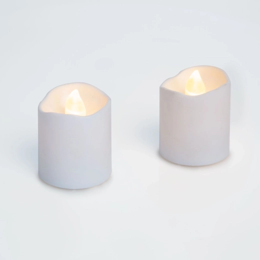 Biela LED sviečka - 1 kus