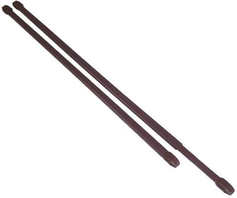 Teleskopická vitrážová tyč 50–90 cm, kovová, hnedá, sada 2 ks