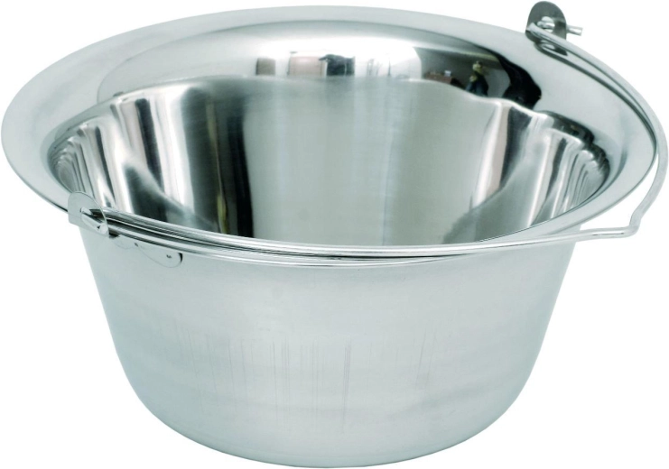 Nerezový kotlík 13 l na varenie nad ohňom