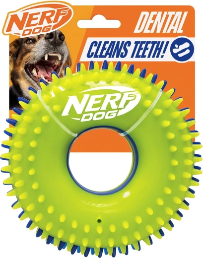 Nerf Dog pískací krúžok so spikmi 15 cm