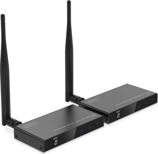 Digitus bezdrôtový HDMI extender a splitter 100 m (Full HD 1080p/60 Hz, 5 GHz, HDCP 1.3) – sada