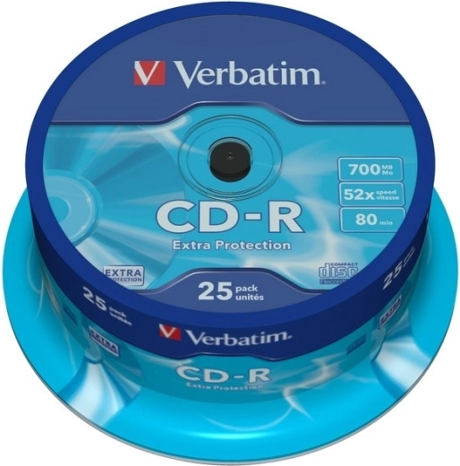 Verbatim CD-R Extra Protection 700 MB 52x, 25 ks