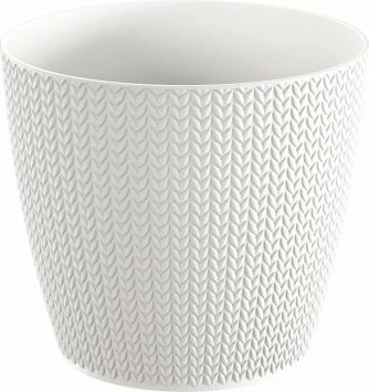 Kvetináč Wheaty 21,8 cm biely