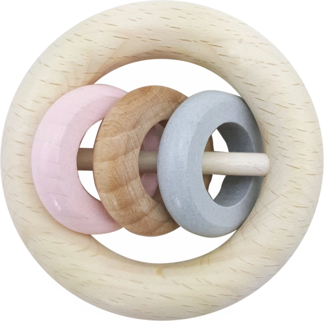 Hess hrkálka tri krúžky ružové