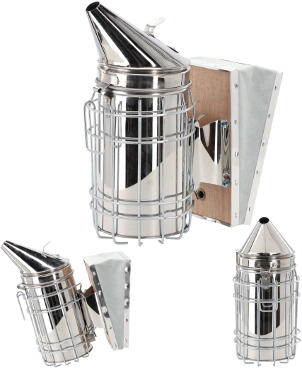 Nerezový včelársky dymák 28 cm so silným mechom