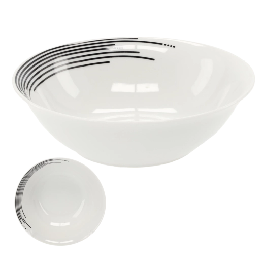 Okrúhla keramická miska 18 cm – biela, sada 12 ks