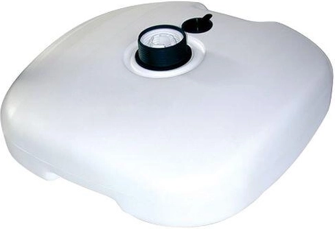 Plastový podstavec pod slnečník biely