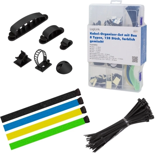 Sada organizérov káblov, 8-dielna