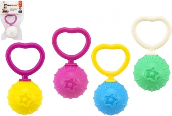 Retro plastová hrkálka s guľôčkou (0m+)