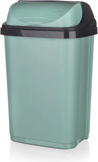 Výsuvný odpadkový kôš 25 l plast zelený