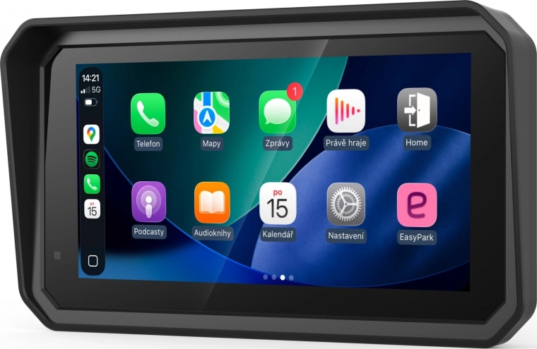 Motocyklový displej s bezdrôtovým CarPlay a Android Auto - 1 kus
