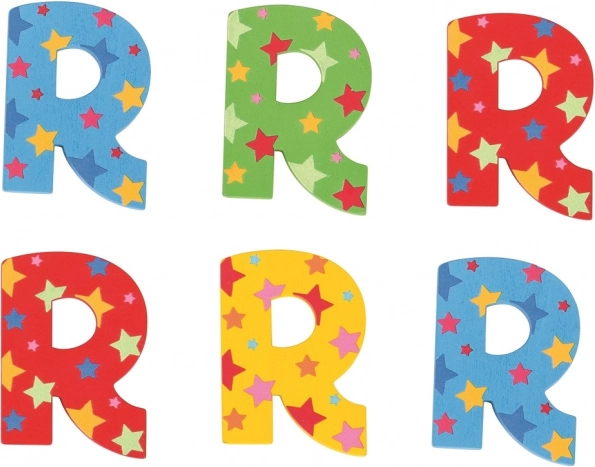 Drevené písmenko Hviezdička R Bigjigs Toys