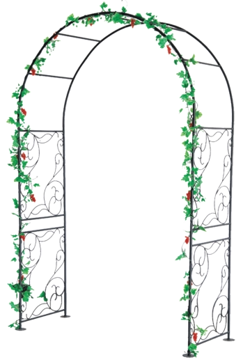 Záhradná kovová oblúková pergola 135 × 54 × 215 cm