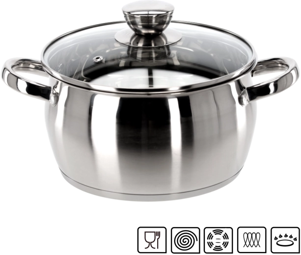Nerezový hrniec s pokrievkou Belly 2,5 l 20 cm