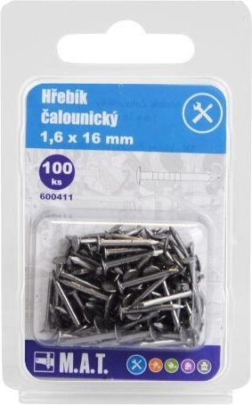 Čalúnnické klince 16 × 1,6 mm, 100 ks
