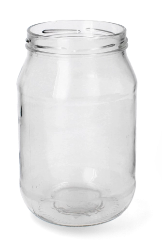 Sklenená zaváracia nádoba 1,7 l so širokým hrdlom 100 mm