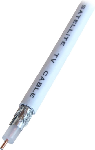 Solight koaxiálny kábel CC120 15 m biely