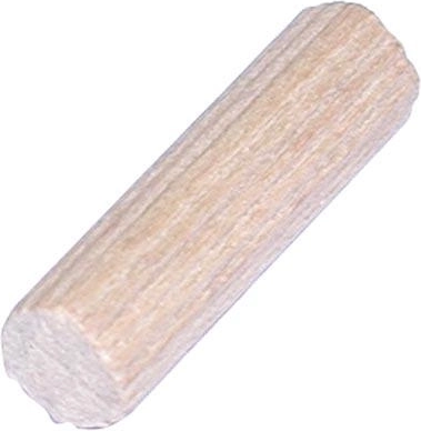Rýhované drevené kolíky 8 × 30 mm, balenie 50 ks, FSC