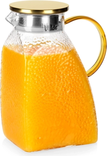 Vilde sklenený džbán s viečkom do chladničky 1,8 l