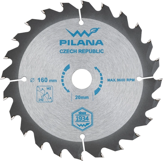 Pílový kotúč PILANA SK 160 × 2,0 × 20, 24 zubov