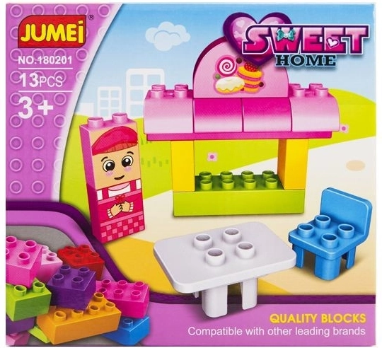 Jumei kocky Sweet home cukráreň (13 dielikov, 20 × 19 cm) - 1 kus