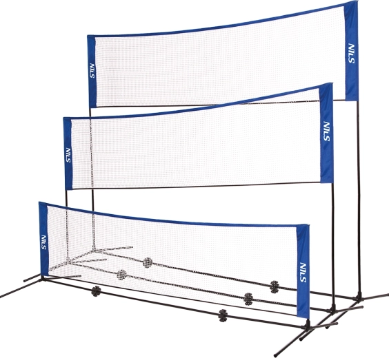 Skladacia sieť 3v1 na bedminton, tenis a volejbal NILS EXTREME NT7111