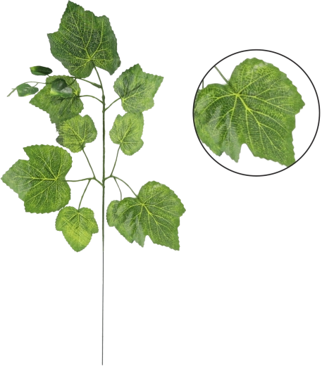 Umelá vetvička s listami viniča 58 × 34 cm