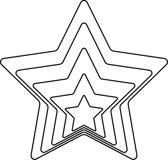 Orion vykrajovačky na cukrovinky hviezda 1,5–7,5 cm – 5 ks