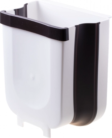 Skladací odpadkový kôš - biely