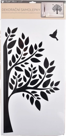 Nálepka na stenu Strom čierna 32 × 60 cm