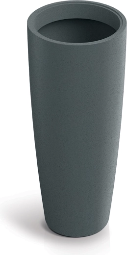 Kvetináč Molio round slim grafitový 38 cm