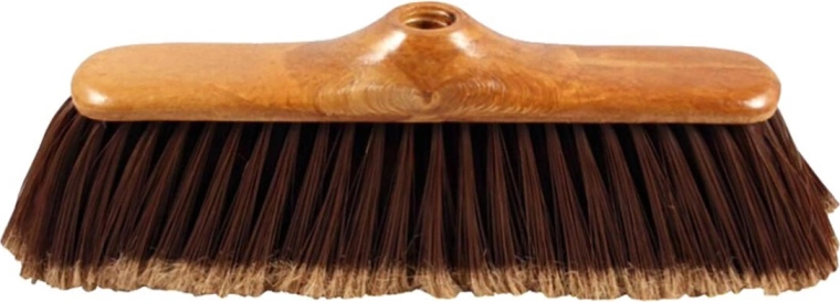Smeták s imitáciou dreva 28 cm, plast, hrubý závit
