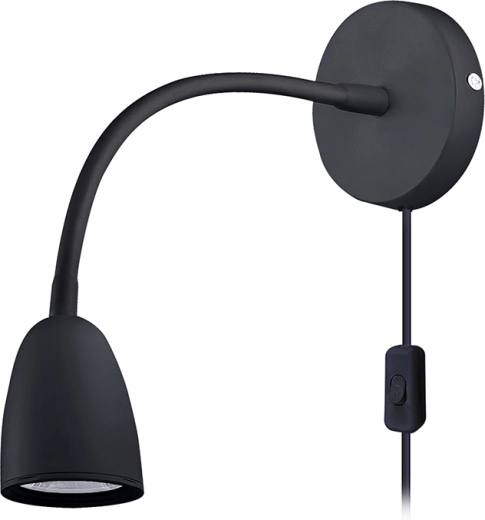Solight LED nástenné svietidlo so stmievaním 4 W, 280 lm, 3000 K, čierne