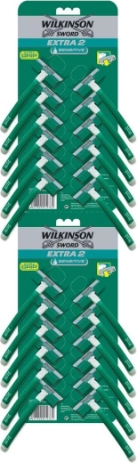 Jednorazová holiaca žiletka WILKINSON Extra 2 Sensitive s hydratačným prúžkom