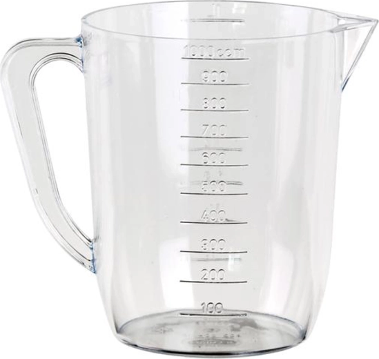 Plastová odmerka s výlevkou TORO 1 l