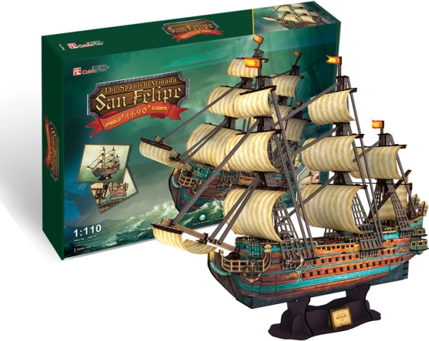 3D puzzle plachetnica San Felipe – 248 dielikov