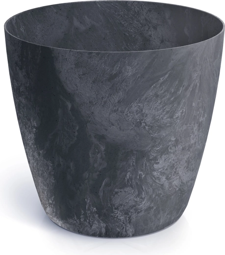 Kvetináč Mate s betónovým efektom, antracit, 23,8 cm