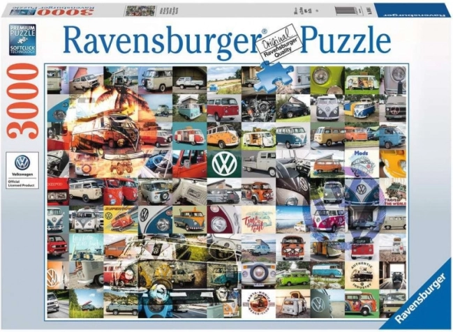 Ravensburger puzzle 3000 dielikov – 99 momentov VW Campervan