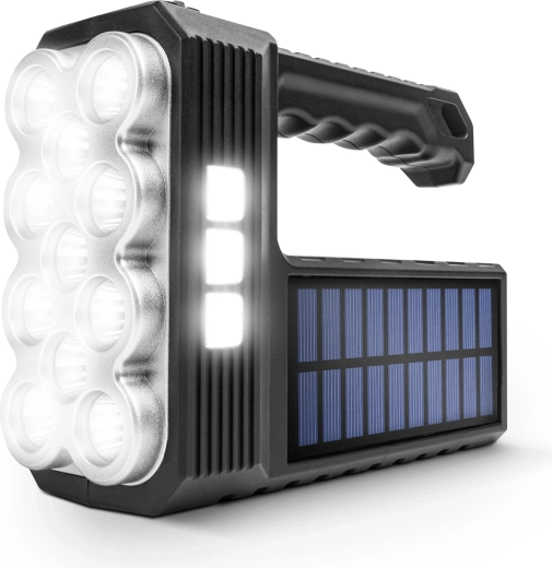 Solárne COB LED svietidlo s funkciou pracovnej lampy