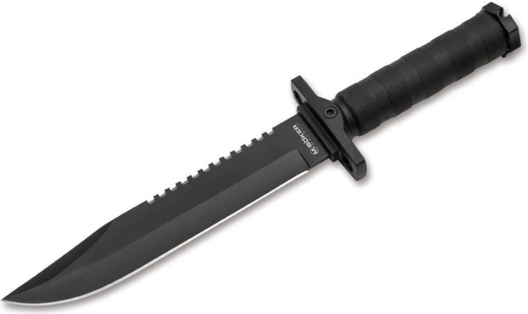Magnum John Jay survival nôž 20,5 cm, čierny, FRN, plastové puzdro