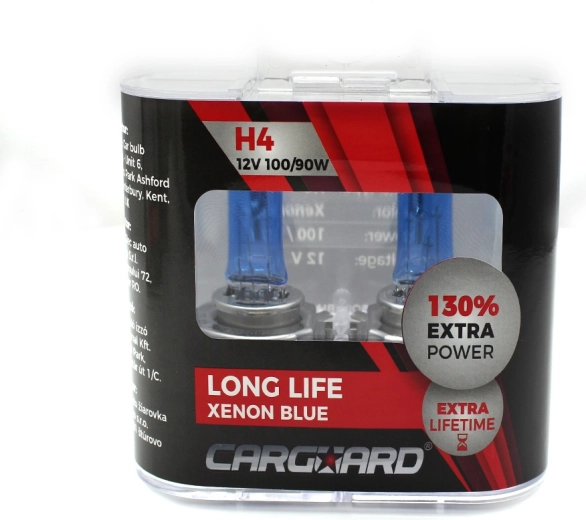 Halogénová žiarovka CARGUARD H4 Long Life Xenon Blue 12 V 100/90 W – 1 kus