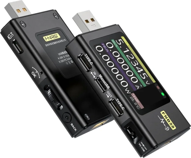 Fnirsi FNB58 tester USB portov čierny