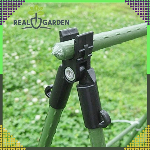 Vrcholový kĺbový T‑spoj pre záhradné tyče 9 mm, 10 ks