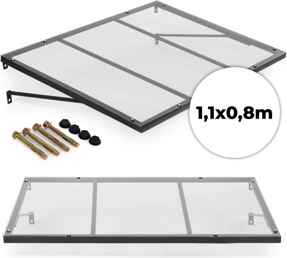 Vchodová strieška 113 × 80 cm s UV ochranou MULTIGARDEN