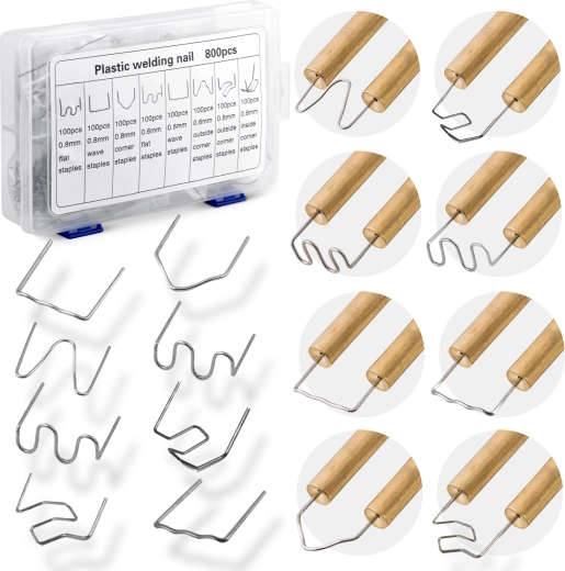 Súprava sponiek pre zváračku plastov 800 ks Humberg