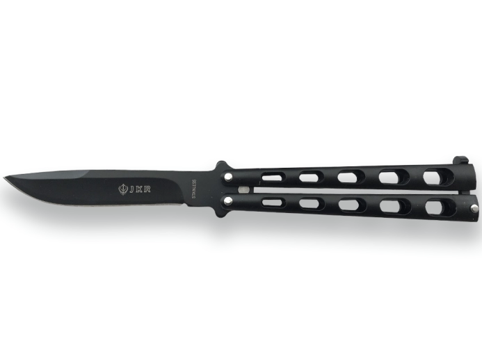 Joker Butterfly motýlik vreckový nôž 10,5 cm, celočierny