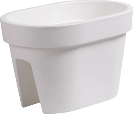 Kvetináč na zábradlie Lofly Railing 39,6 cm biely