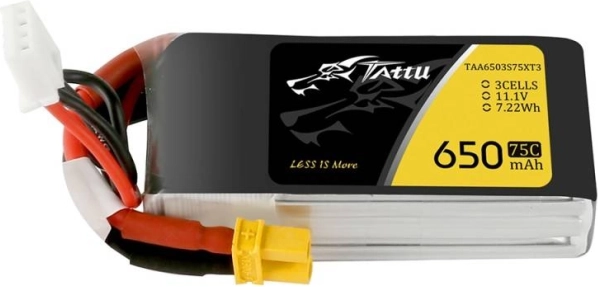 Tattu LiPo batéria 650mAh 11,1V 3S 75C