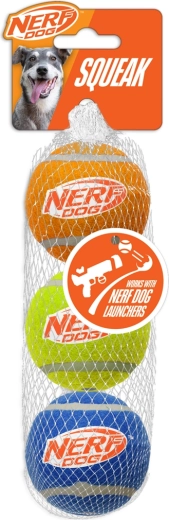 Nerf Dog pískacie tenisové loptičky pre psy 3 ks